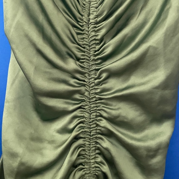 Sandro Zola Green Satin Dress - Picture 6 of 8
